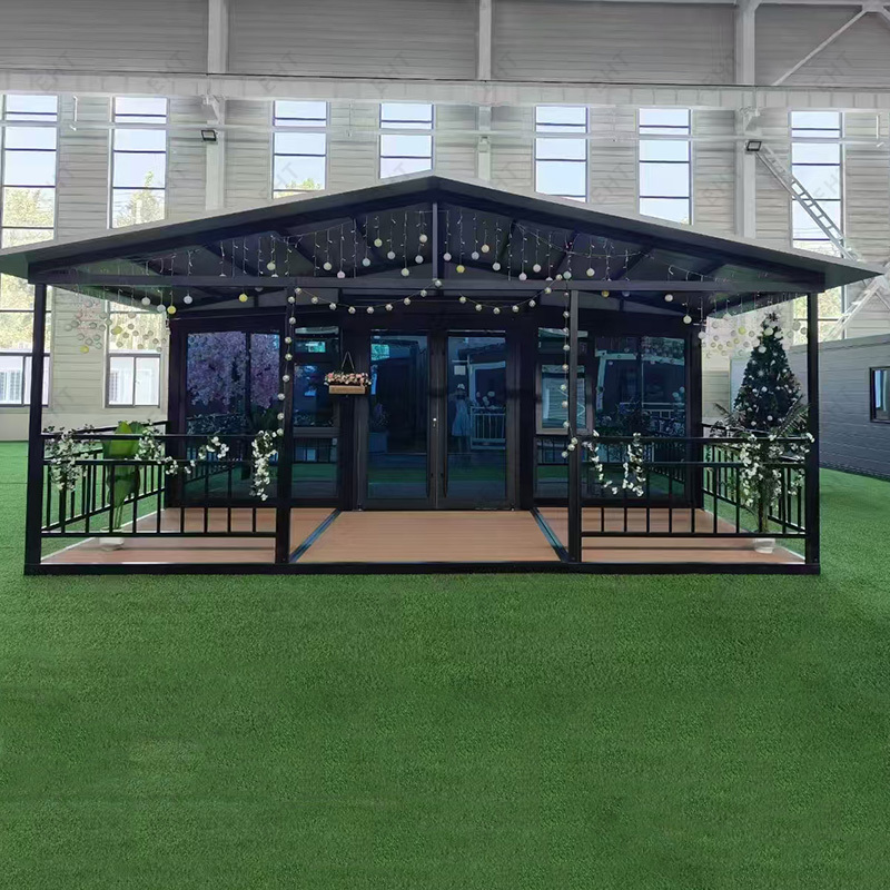 20ft Double Wing Expandable Container House Prefabricated Mobile Living Unit